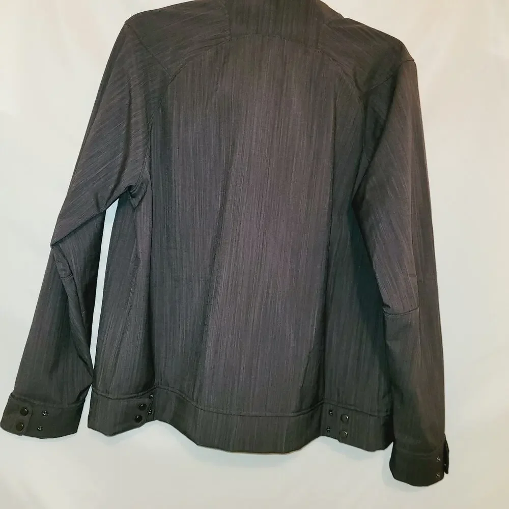 North End Sport skyscraper mens grey light weight athletic full zip jacket Sz L